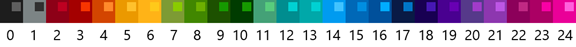 Windows 8.1 system background colour selector.