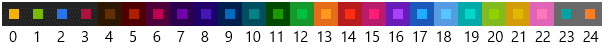 Windows 8 system background colour selector.